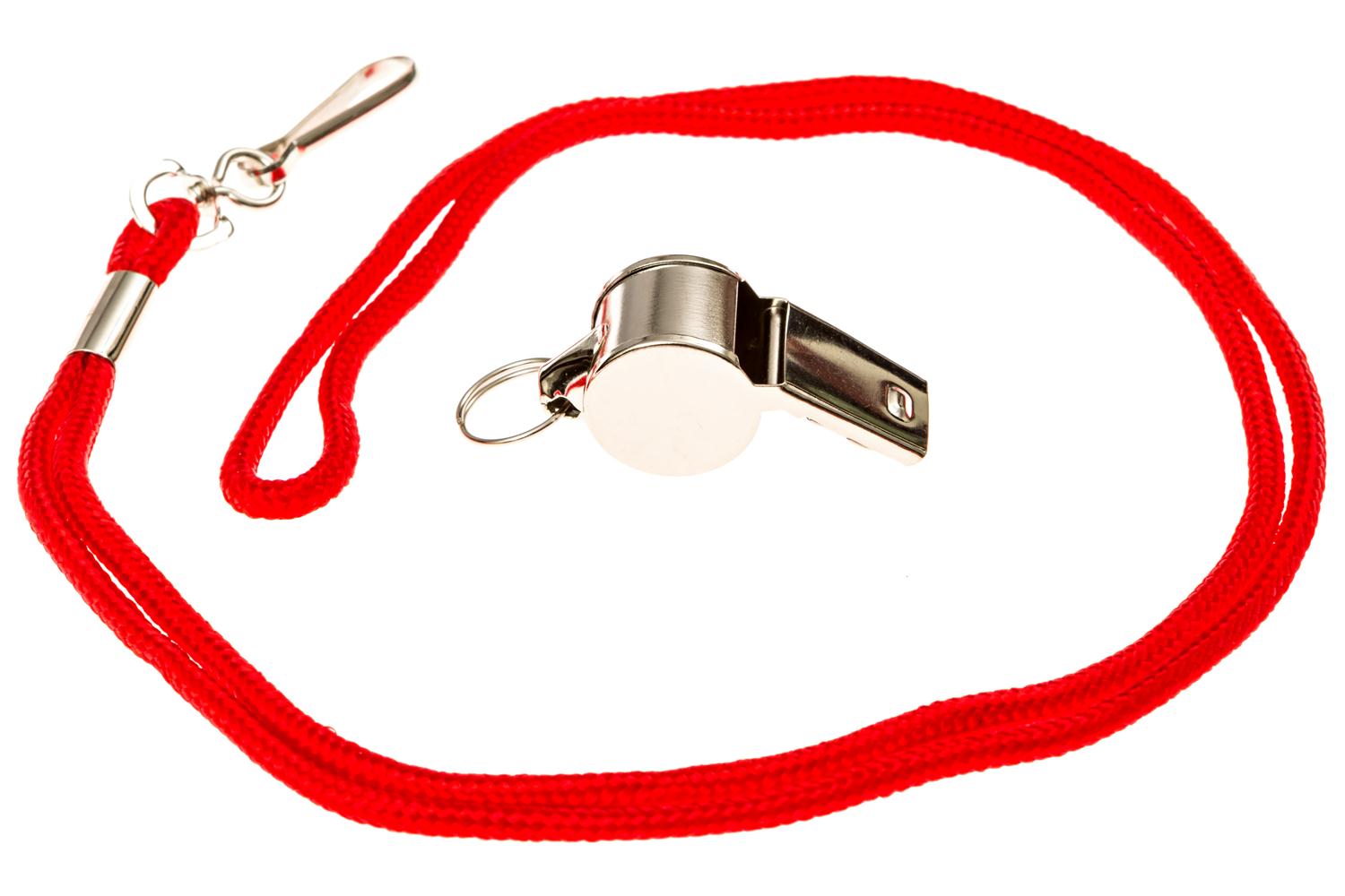 Lifeguard Metal Whistle + Lanyard