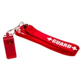 Lifeguard Pea Whistle + Lanyard w/Print