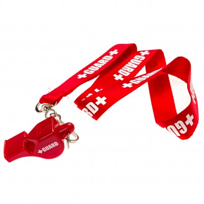 Lifeguard Whistle + Lanyard w/Print