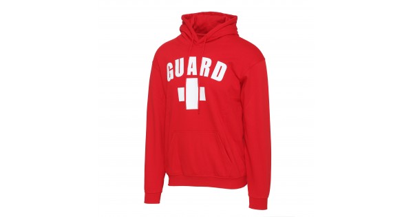 Lifeguard Jersey Shore NJ Life Guard Sweatshirt Red, Small / S