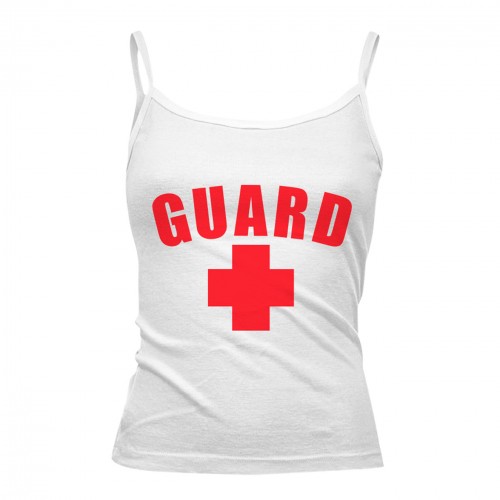 Red A&E Designs Lifeguard Tanktop Muscle Beach Tee Tank Top Shirt