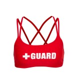 Lifeguard Swimsuit Double Cross Top