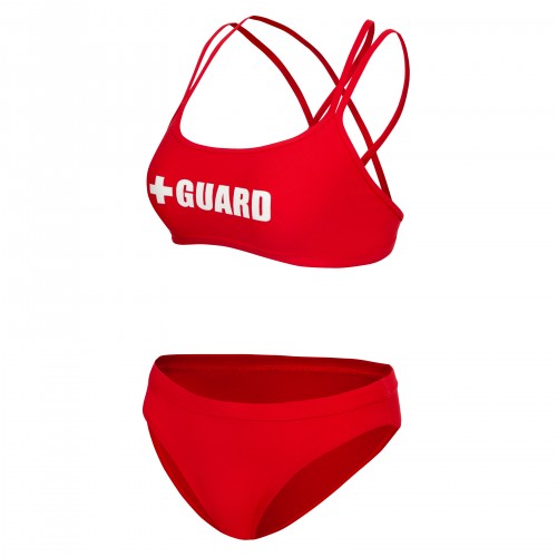 Lifeguard Swimsuit Double Cross Strap 2pc