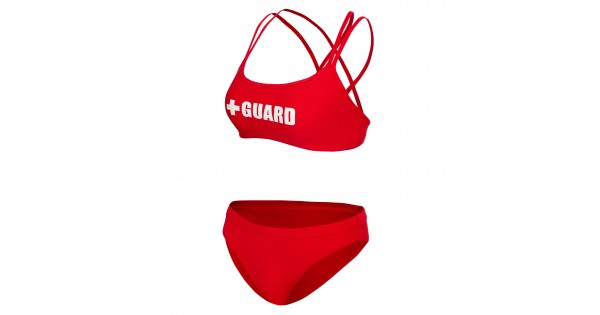 送料無料 ギフト Lifeguard Swimsuit Wide Strap 2pc with cups トップス
