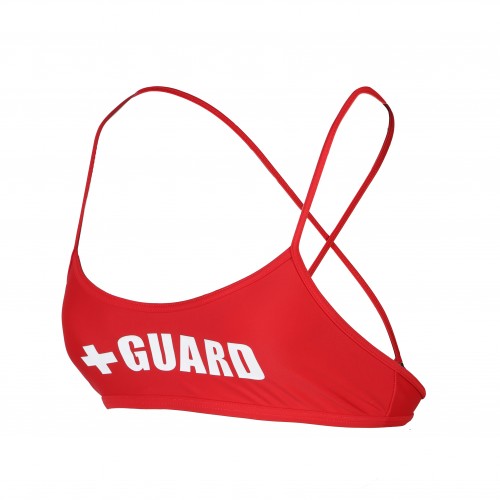 Lifeguard Cross Back Swimsuit Top Lycra