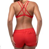 Lifeguard Swimsuit Double Cross Top