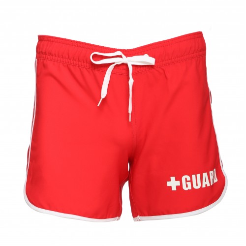 Lifeguardgear Pantalones cortos de salvavidas con cord/ón amarillo y rojo